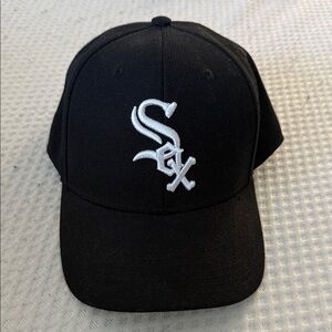 Black Baseball Cap with White Embroidery